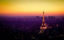 Nightfall in Paris - Full HD Wallpaper